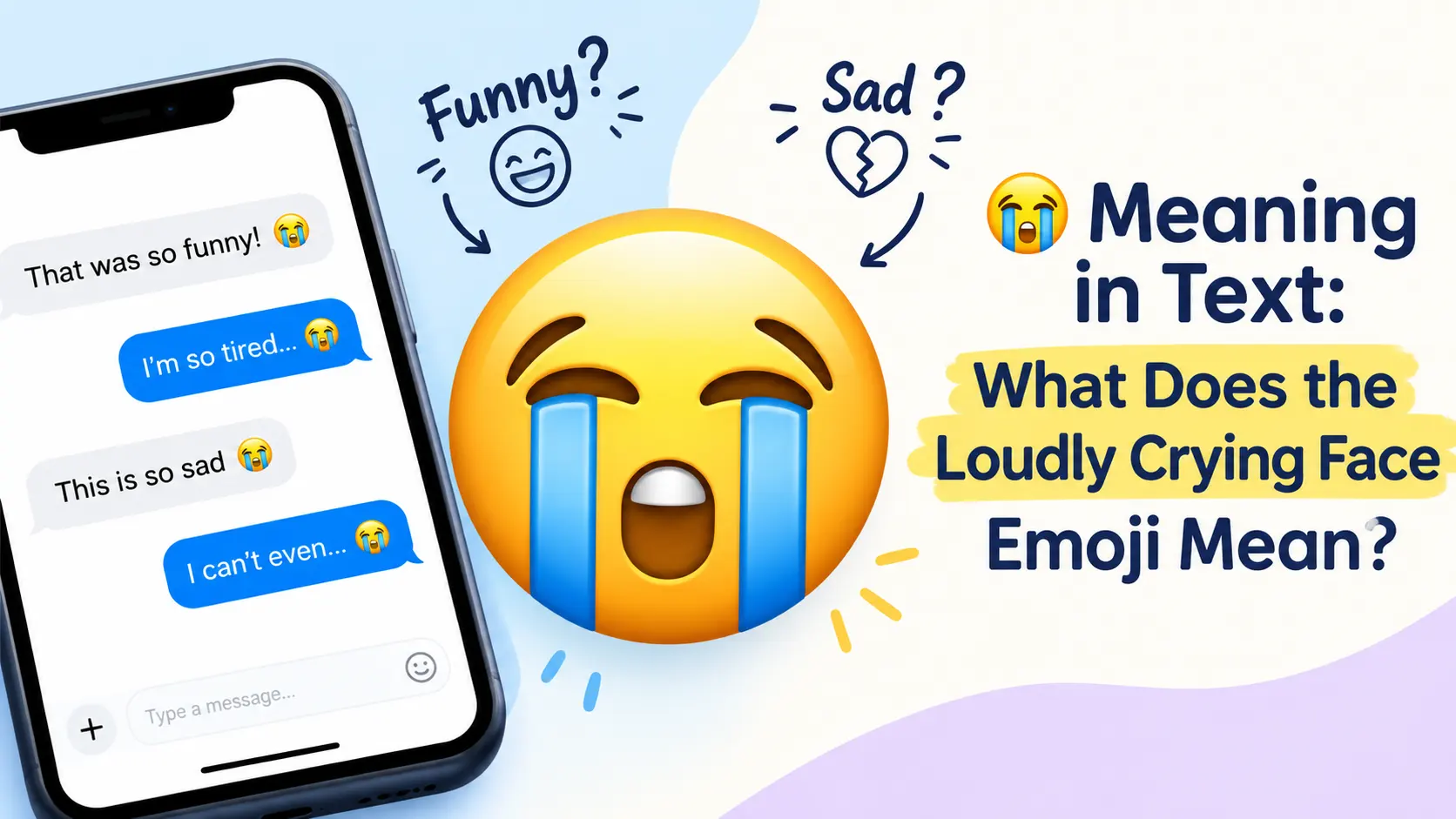 😭 Meaning in Text