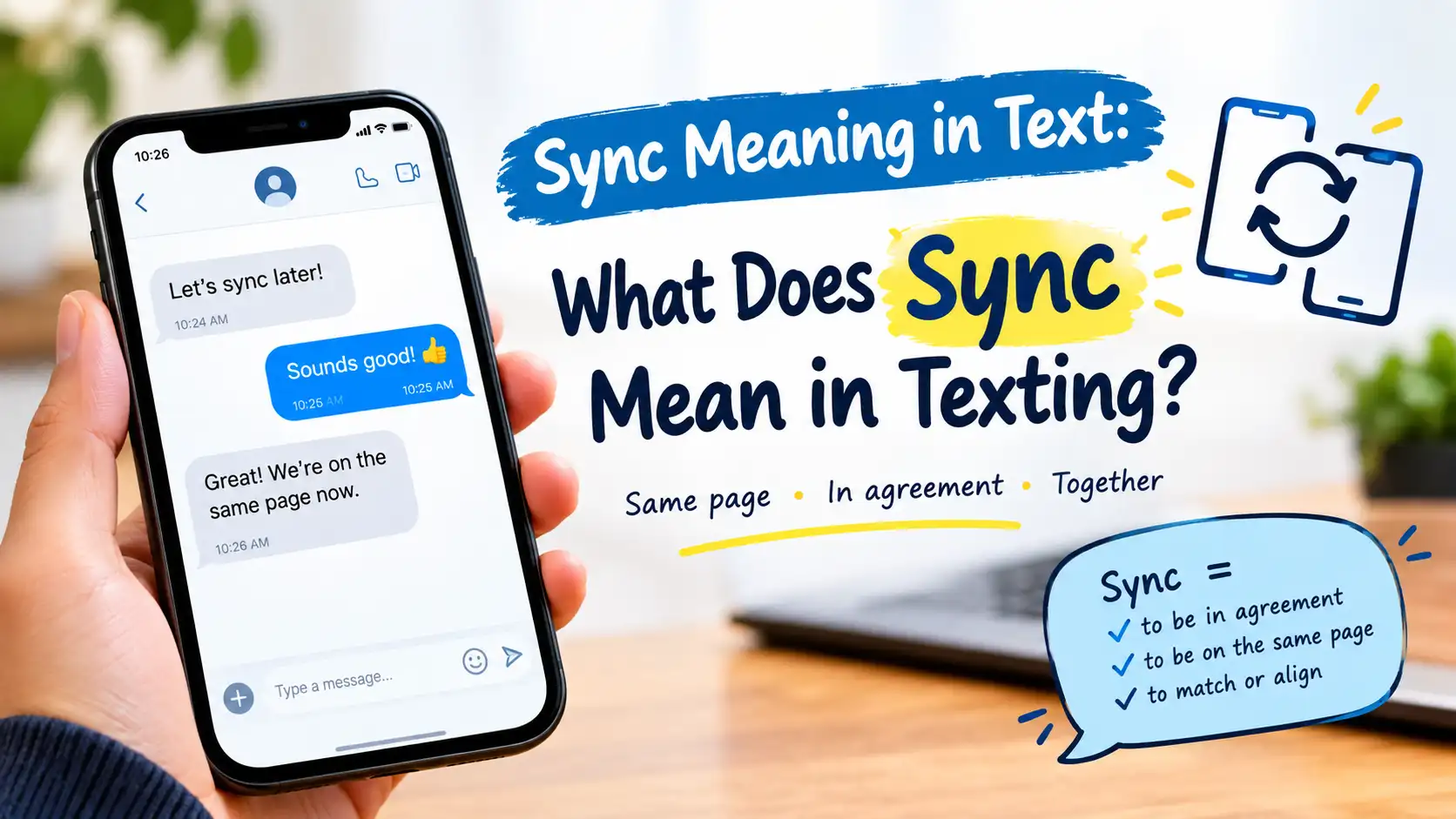 Sync Meaning In Text