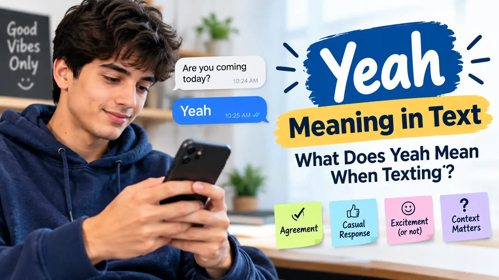 Yeah Meaning in Text